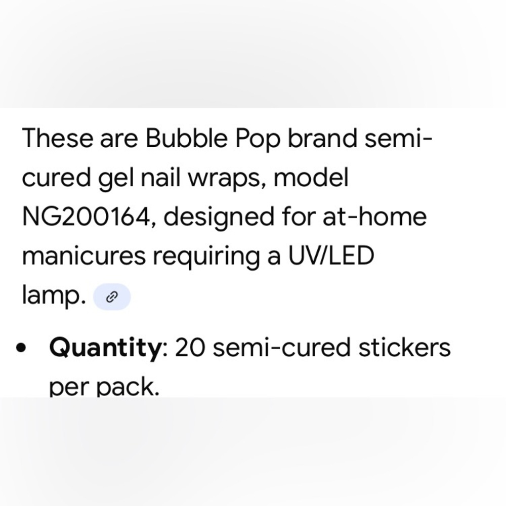 Bubble Pop Gel Nail Stickers Set - Picture 4 of 6